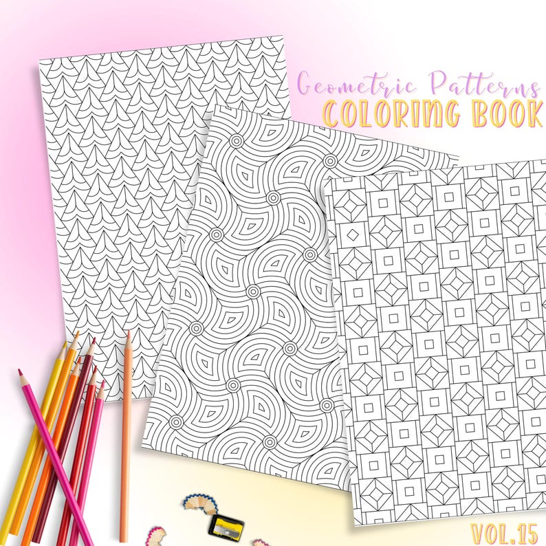 Unique adult coloring book pages – mental health and relaxation coloring PDF