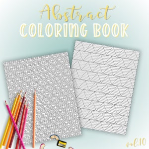 repetitive line pattern printable coloring page