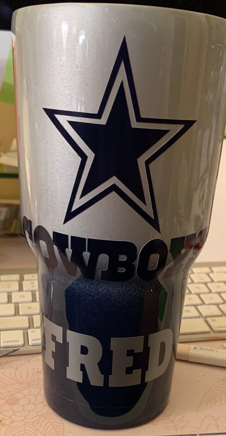 Replica Personalized Dallas Cowboy Tumbler 30 Oz Double Etsy
