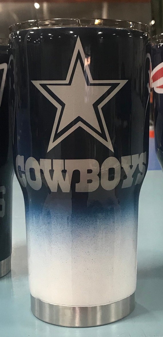 Dallas Cowboys 30oz Colorblock White Powder Coat Tumbler