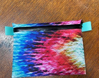 Tie dye zipper pouch, eco pak