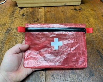 Ultralight first aid kit pouch with BLACK zipper