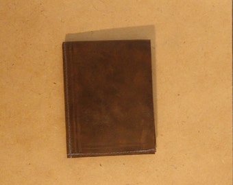 Leather ultra light wallet with Composite fabric interior