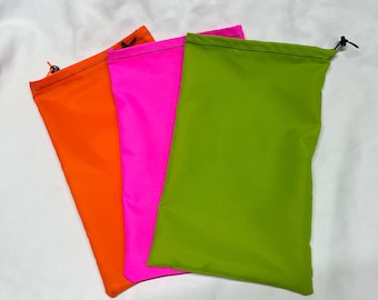 Stuff sack, 7x12 inch Ripstop polyester hi-visibility