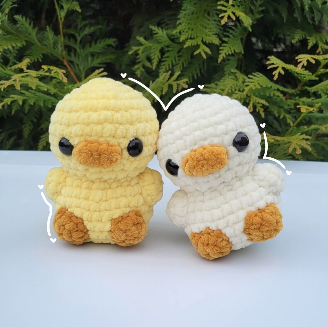Cute Duck Crochet Plushie Kawaii, Ducky, Plush, Toy, Amigurumi Etsy