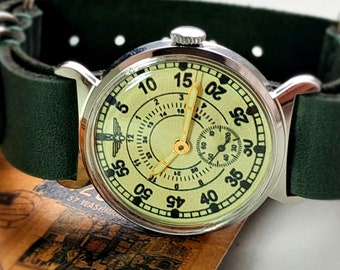 Orologio meccanico POBEDA Aviator Orologio da polso vintage da uomo