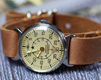 Aviation watch Pobeda Mechanical watch for men Military old watch Vintage style