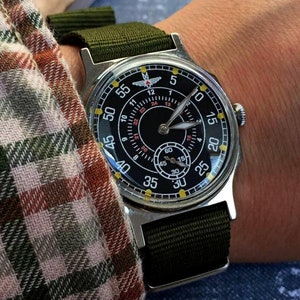 Aviator watch Pobeda Cool watch for men Military old watch Vintage style