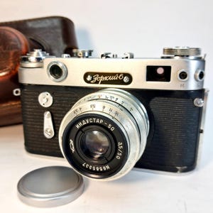Zorki-6 Rangefinder Camera with Industar-50 50mm f/3.5 Lens – USSR Vintage Leica Copy