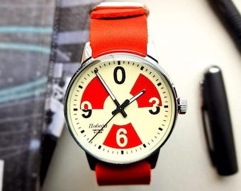 POBEDA Big ZERO Unique wrist watch for men Cool watch