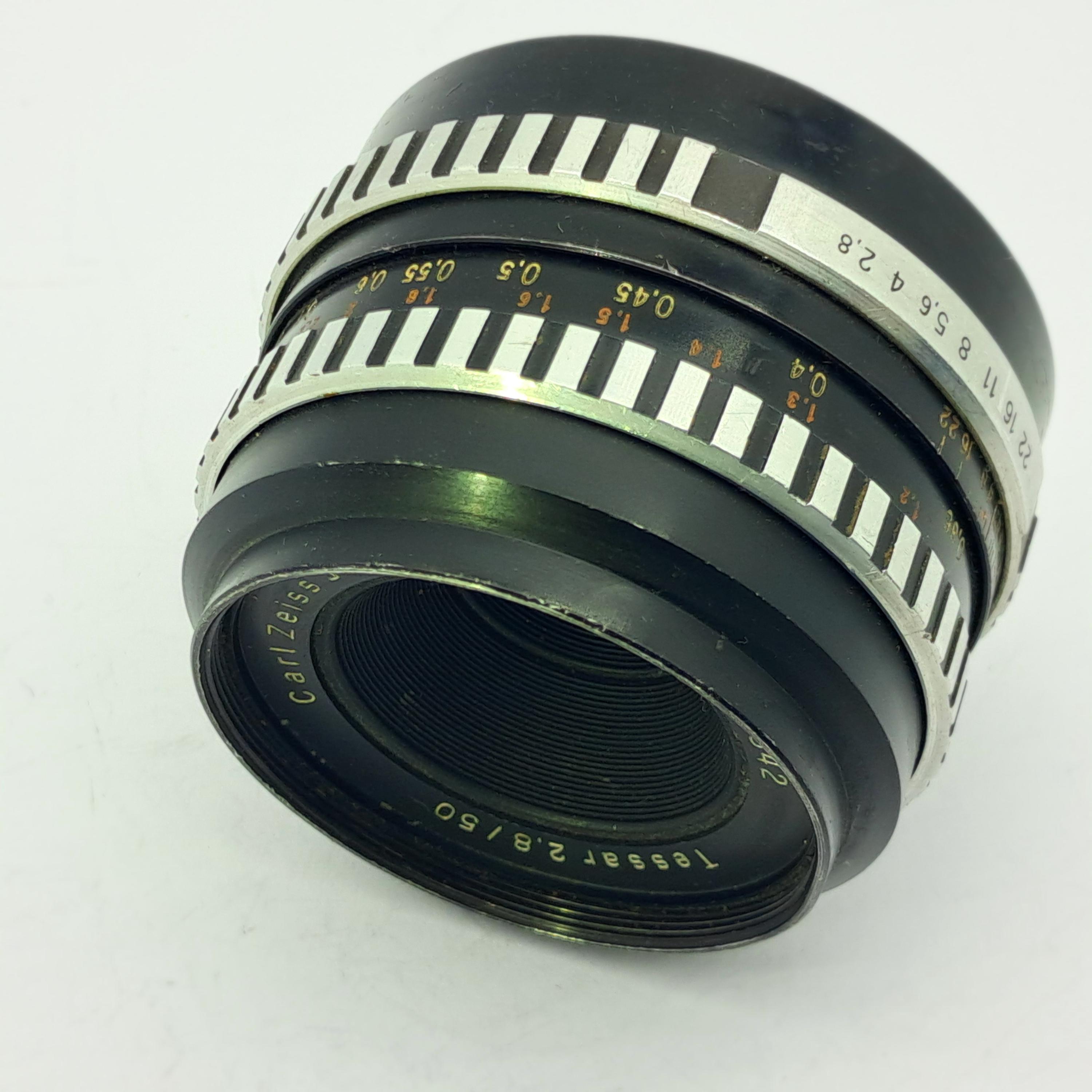 Carl Zeiss Jena Tessar 50mm F2.8 Zebra Lens M42 Vintage DDR 1970s