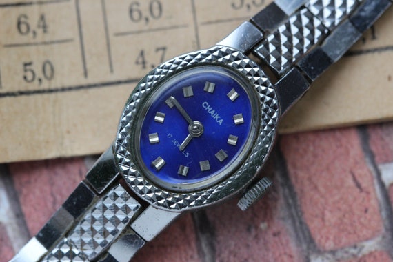 Ladies Blue watch, Elegant Woman Watch, Chaika wri