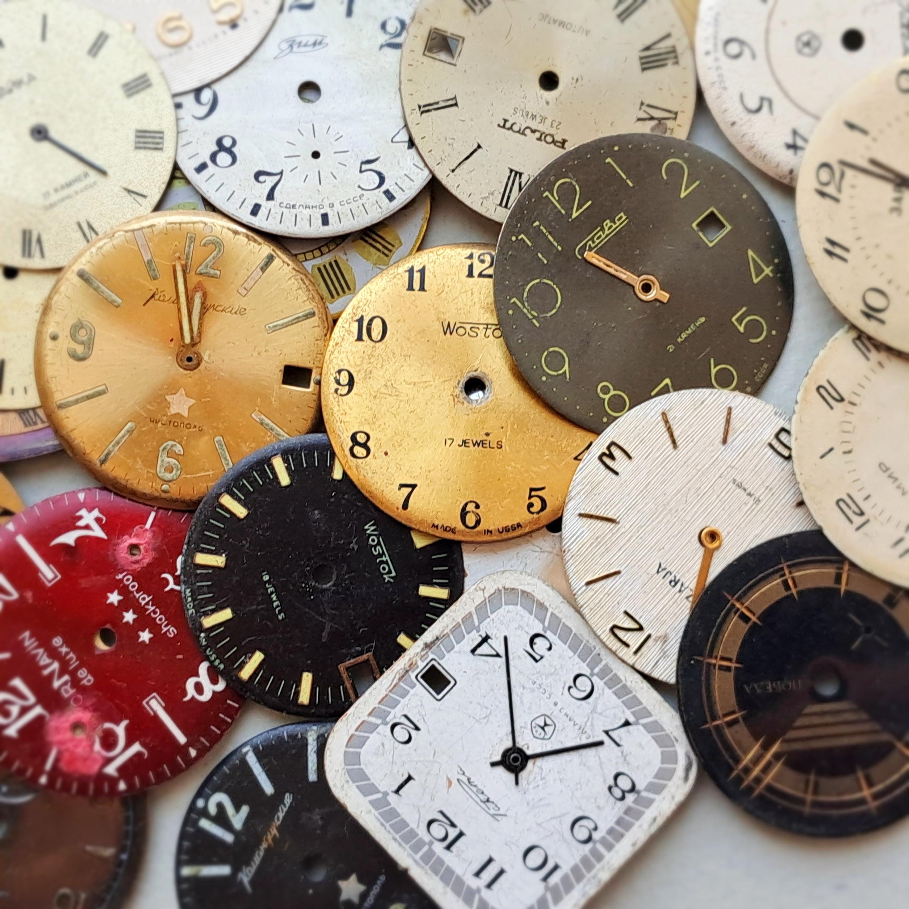 ヴィンテージウォッチの文字盤100枚セット • スチームパンクジュエリー