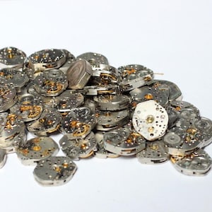 Vintage Watch Movements USSR  Zarya 20mm 50 pc.– Steampunk, Jewelry Making Parts, Shipped from Ukraine