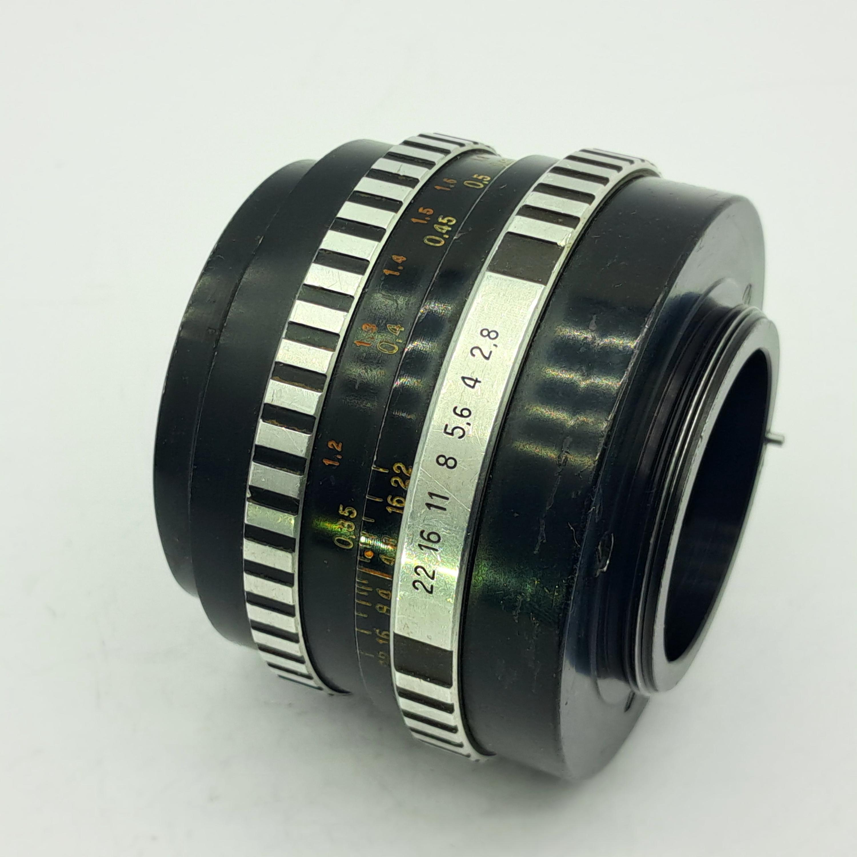 Carl Zeiss Jena Tessar 50mm F2.8 Zebra Lens M42 Vintage DDR 1970s