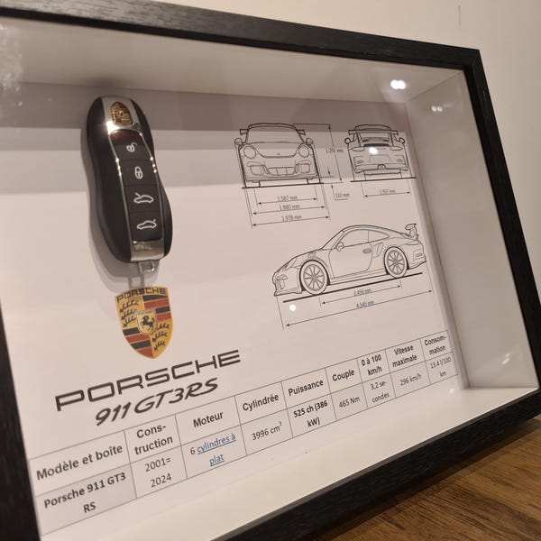 cadre clé Porsche GT3 RS