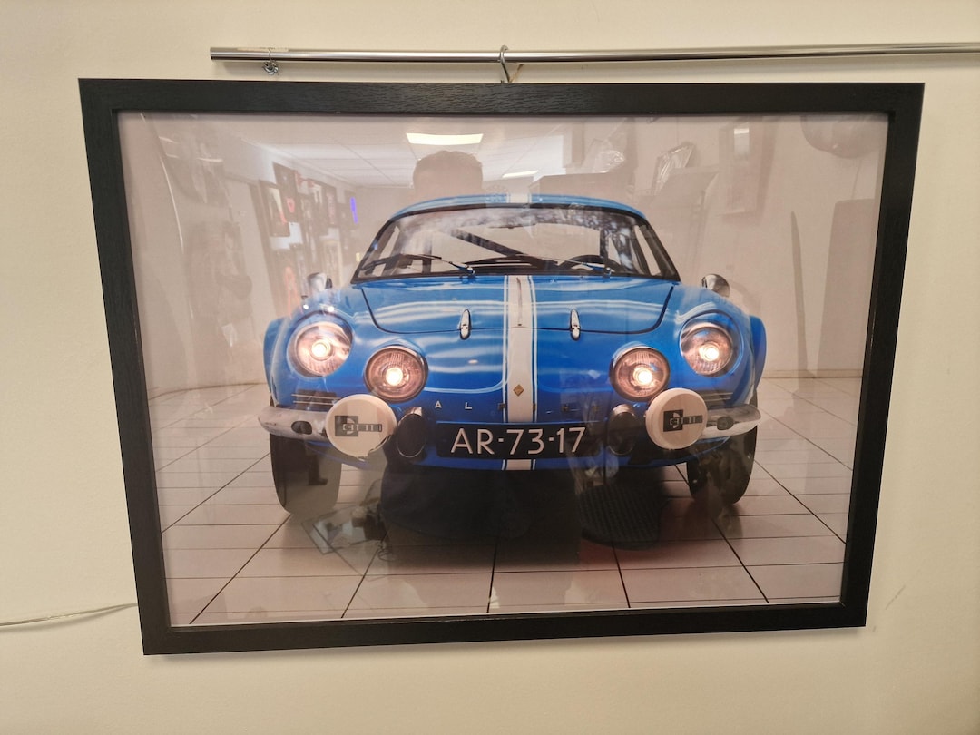Alpine A110 Photo Frame With Integrated Headlights (54 × 74 Cm) - Etsy