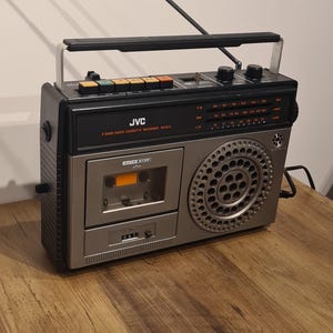 jvc bluetooth radio cassette with battery