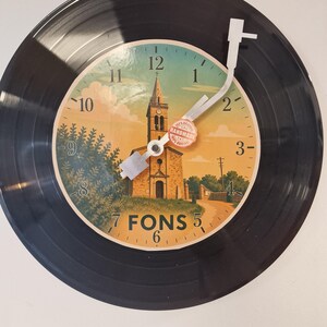 Ardèche Vinyl Clock by Fons – A Unique Vintage Clock for lovers of the Ardèche