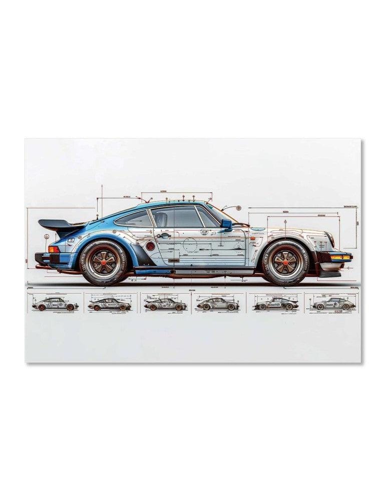 Impression Sur Verre - Porsche 911 Turbo | Art Automobile Haute Définition