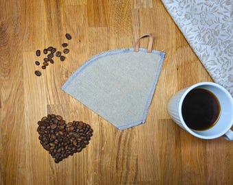 Kaffeefilter (Bio-Feinleinen, naturbelassen) - Größe 1x4 und 1x6