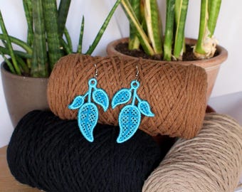 Ohrring Schmuck Stickdatei FSL Lace - einzeln und Paar