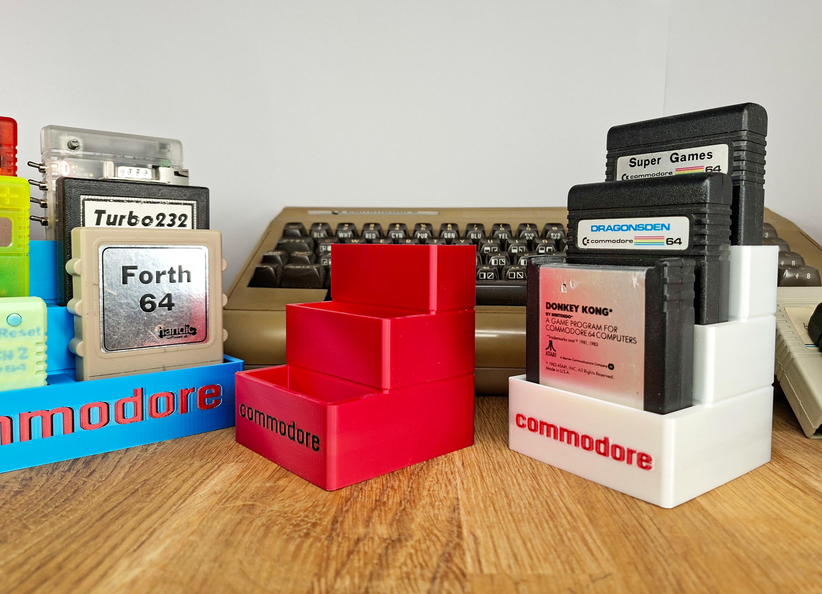 Commodore C64 Plug-in Cards/game Modules Organizer and Display - Store ...