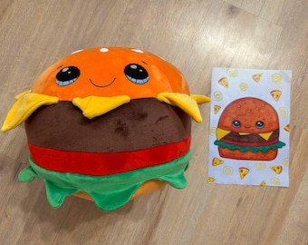 Peluche personalizado con imagen a partir de un dibujo infantil, peluche hecho a mano, juguete de peluche personalizado a partir de un dibujo, animal de peluche personalizado a partir de un dibujo