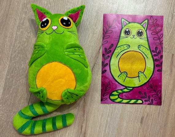 Custom Stuffed Animal From Drawing, Handmade Plushie, Picture Customized Plush from Child's Drawing, Custom Plush Toy From Drawing
