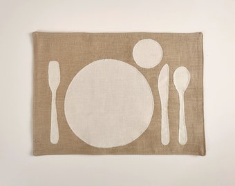 Montessori placemat, natural