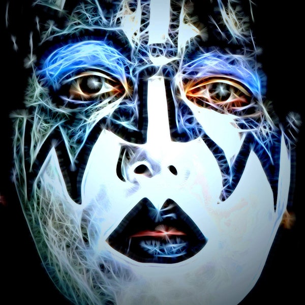 2020  "ACE Frehley" - KISS - (Signed Digital Print) - Original Signed CGI Digital Artwork Print