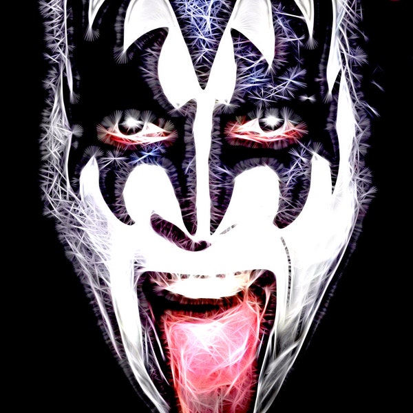 2020  "Dr. Love" - Gene Simmons - KISS - (Signed Digital Print) - Original Signed CGI Digital Artwork Print