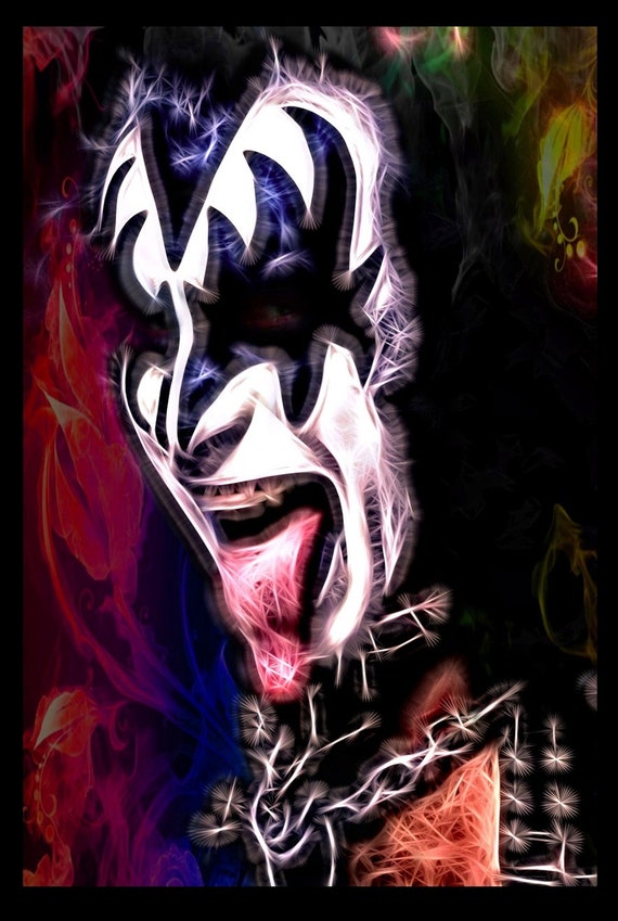 Destroyer (gene Simmons - KISS) (signed Digital Print) - Original