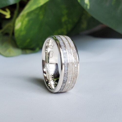 Memorial Cremation Ring 3 Channel Pet Loss Jewelry Ash - Etsy