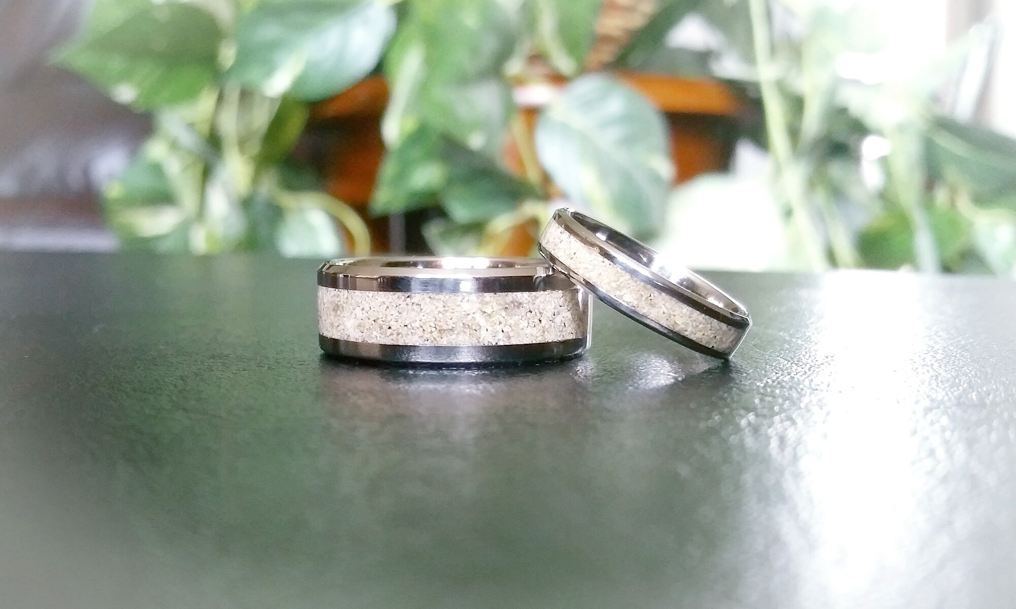 Beach Sand Ring Wedding Bands Sand Rings Stainless Steel - Etsy