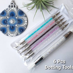 DIY Kit Set of 13 X Dotting Tool for Dot Painting, Mandala Stone Painting,  Dot Art Projects and Rock Painting 