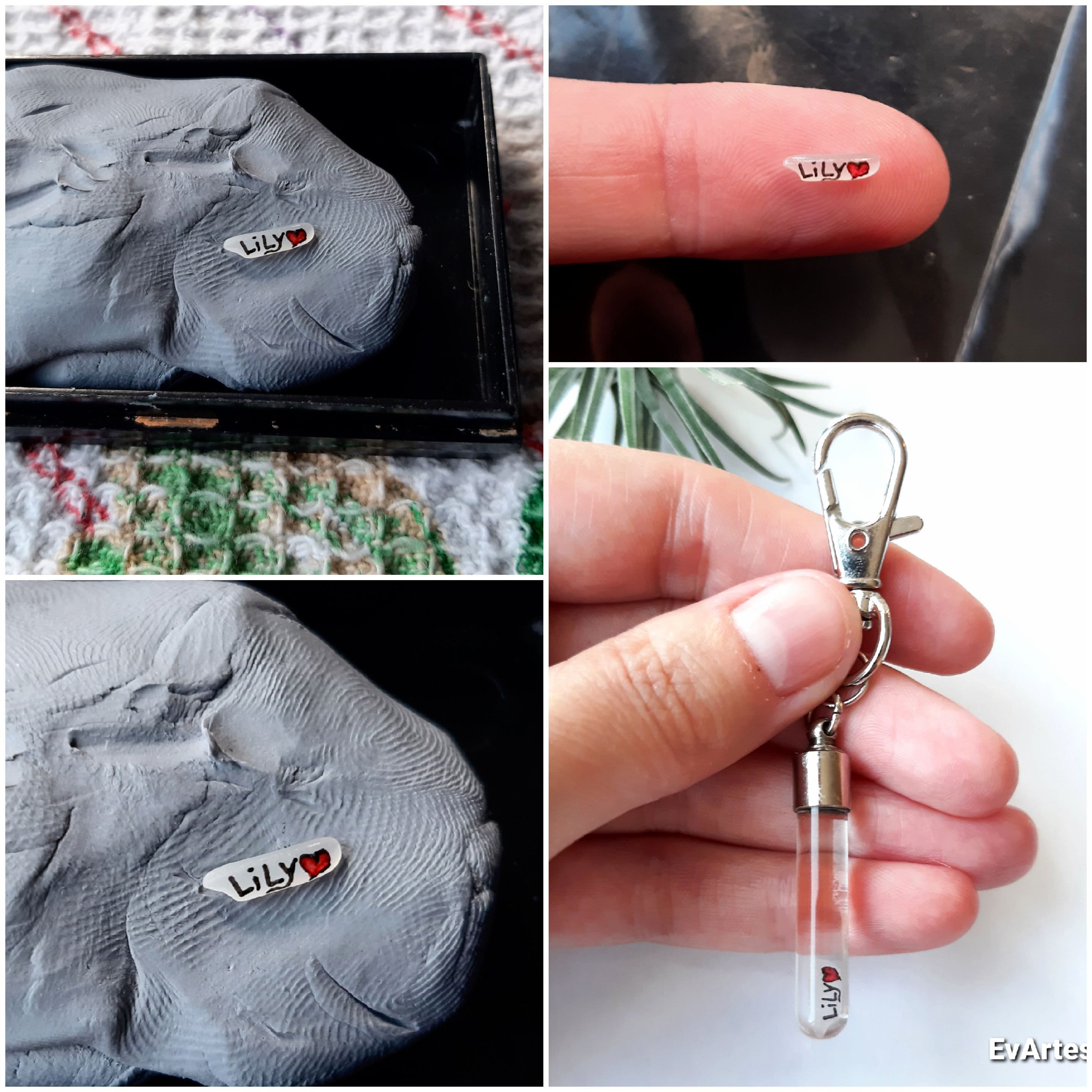 Name On Rice Ring Your Name on a Grain of Rice in a Glass Vial Keychain Charm, Custom ...