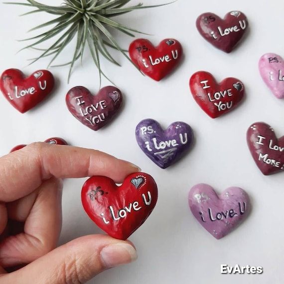 24 Magneti A Forma Di Cuore Per Frigorifero – 8 Colori Brillanti, Mini Decorazioni 3D Per Lavagne E Ufficio