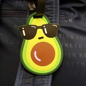 Avocado Lover Fresh Cool Luggage Tag, Bag Tag, Backpack Tag, ID Tags, Lunchbag, Gym Bag, Diaper bag, DCL Fish Extender gifts friends Kids