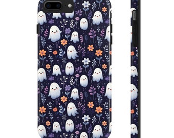 Ethereal Ghosts and Flowers iPhone Case, Tough iPhone Cases