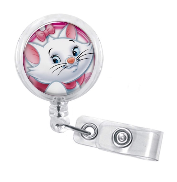 Disney Marie Kitty From Disney's the Aristocats Badge Reel Name ID Holder 
