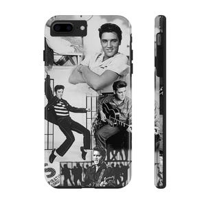 Iphone 16 Elvis Case, Aesthetic Vintage Rock Phone Cases with Elvis Presley Collage of Pictures