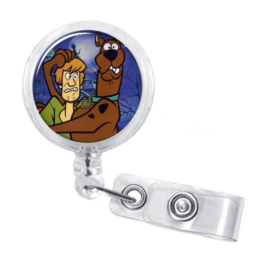 Scoobydooh and Shaggy, Badge Reel Name ID Holder for Nurses, Work Badge  Holder 