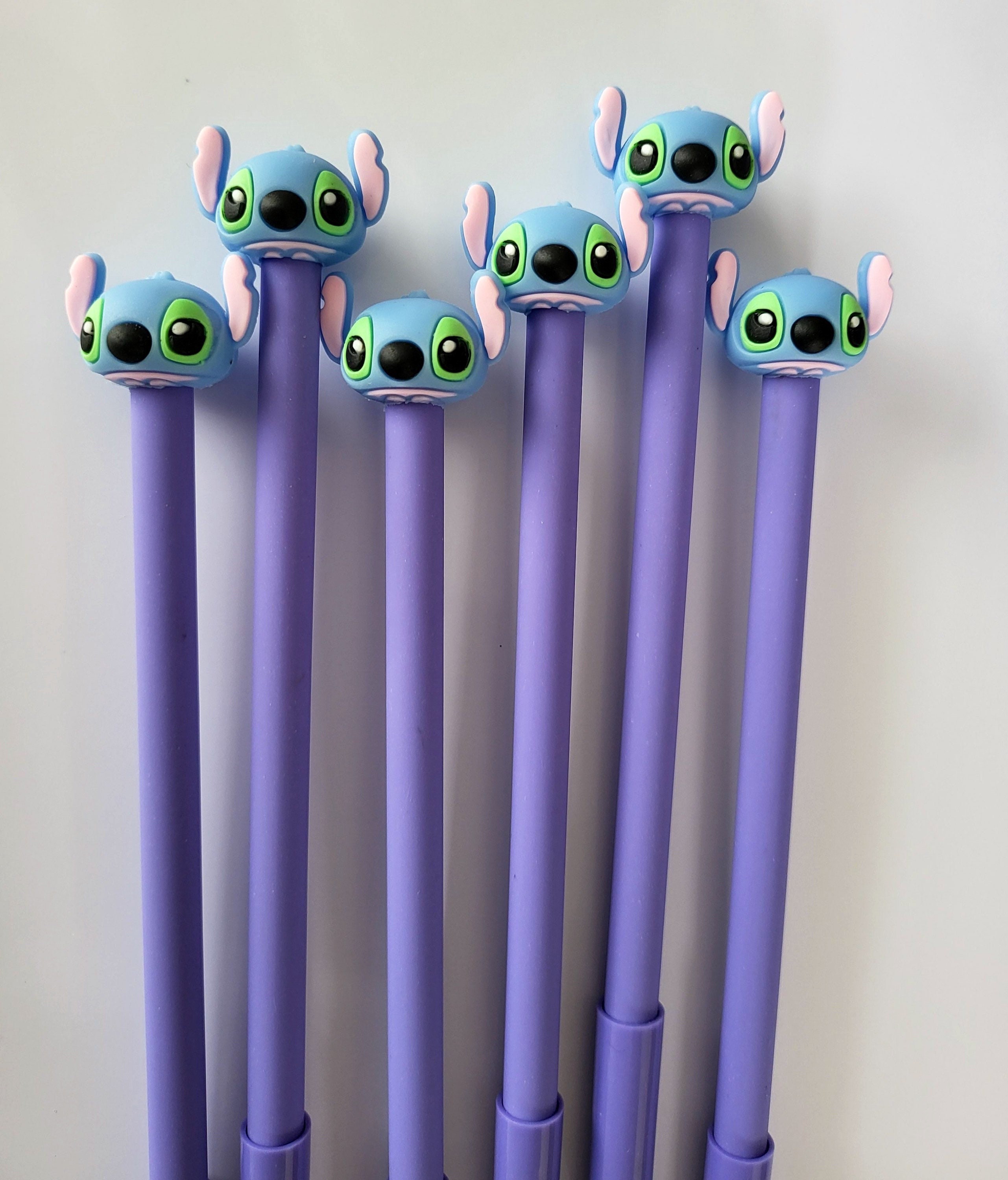 Disney Stitch Pens Set of 2, Gel Pen 0.5mm Black Ink Work From