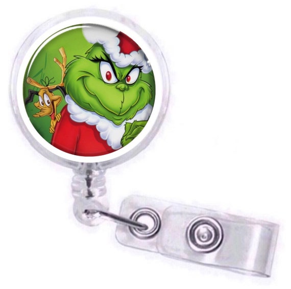 Retractable Badge Reel the Grinch, How the Grinch Stole Christmas