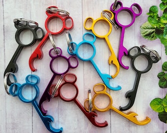Disney Mickey Minnie Mouse Ears Bottle Openers, Keychain, Key Fob, Random Colors, Gifts, Bag Charm, DCL Fish Extender, Stocking Stuffers