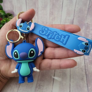 Stitch Disney Key Wristlets, Disney Keychain Key Fob, Gift for her, Mickey and Minnie Key Holder Accesories, Bag Charm, Fish Extender Gifts