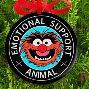 The Muppets Animal Christmas Ornaments, Animal Emotional Support, Custom Gift Muppets Lovers, Vintage Cartoon, Retro Vibes in  Acrylic