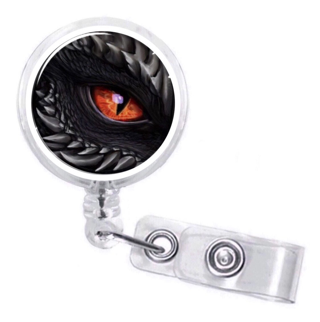 Dragons Eye, House Dragons, Targaryen Retractable Badge Reel Custom Name ID  Holder Friends Gift 