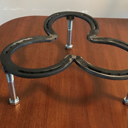Heavy Duty Camping HORSESHOE TRIVET W STEEL Changeable Legs Etsy